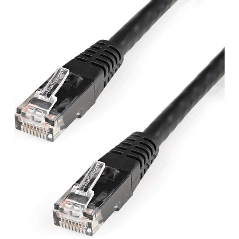 Startech 2ft Black Cat6 Ethernet Cable Delivers Multi Gigabit 1/2.5/5gbps & 10gbps Up To