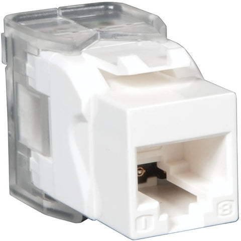 Eaton Tripp Lite Series Toolless Cat6/5e Keystone Jack - White, Taa - Easy To Te