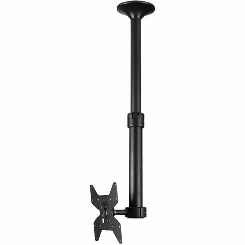 Atdec Pty Ltd Atdec Ceiling Mount For Medium Display, Short Pole - Loads Up To 55lb - Black -