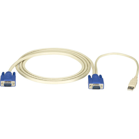 Black Box Kvm Cpu Cable - Vga, Usb, 6-ft. (1.8-m)