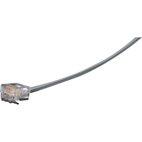 Black Box Flat Satin Telco Patch Cable - Stranded, Unshielded, Pvc, Cross-pin, 4-wire, Rj1