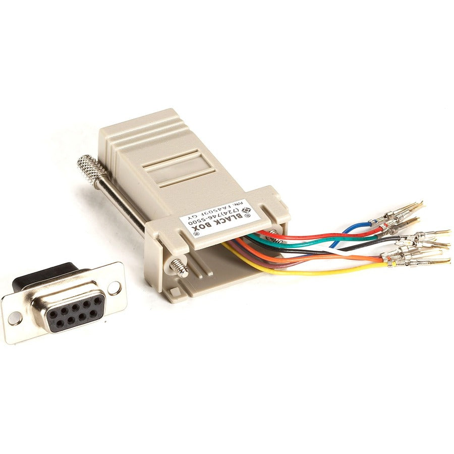 Black Box Modular Adapter Kit With Thumbscrews - Db9 (female) To Rj45 ...