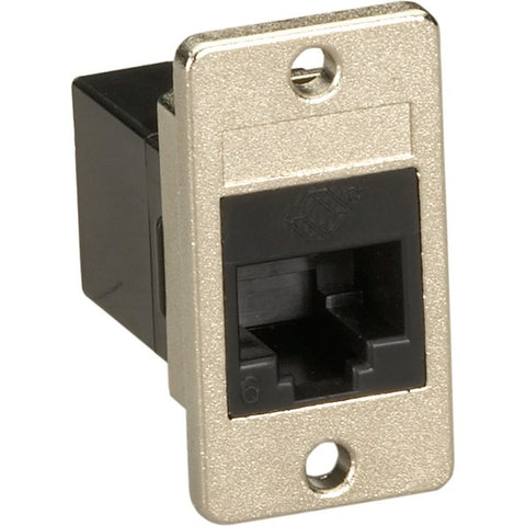 Black Box Panel Mount Cat6 Coupler - Unshielded, Black