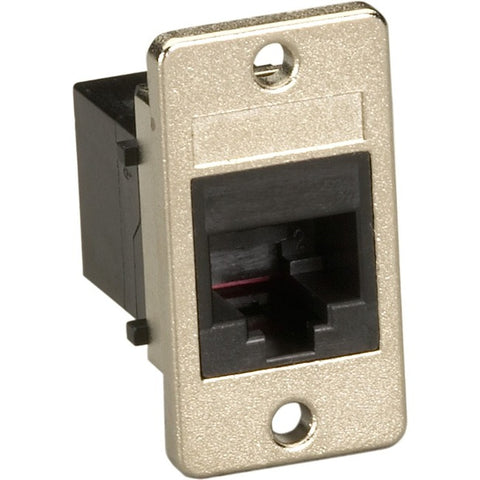Black Box Panel-mount Coupler - Unshielded, Rj11, 4-wire, Black