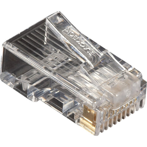 Black Box Eight-conductor Plug Works With Flat, Oval, Or Round Cable. For 24 Or 26 Awg Sol