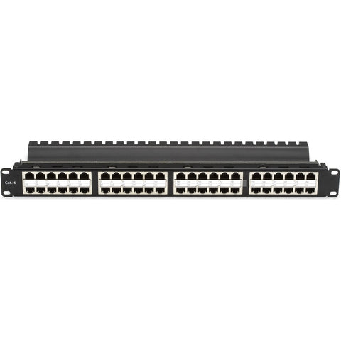 Black Box Cat5e Feed-through Patch Panel - 1u, Shielded, 48-port