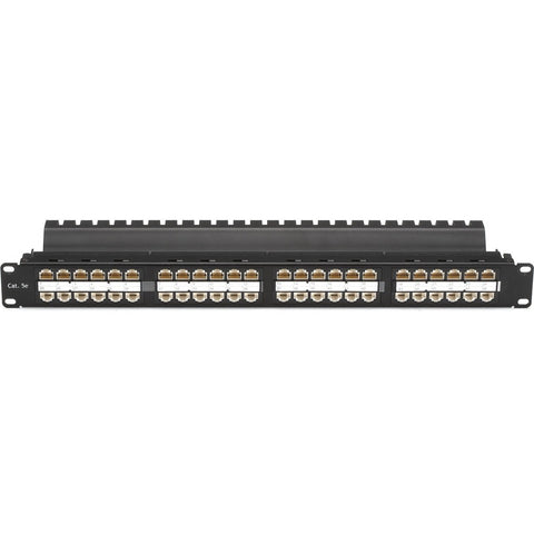 Black Box Cat5e Feed-through Patch Panel - 1u, Unshielded, 48-port