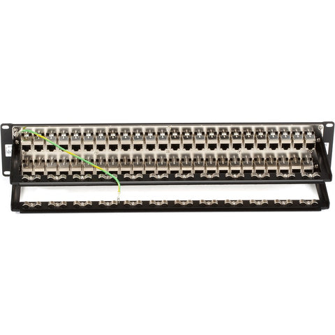 Black Box Cat6 Feed-through Patch Panel - 2u, Shielded, 48-port