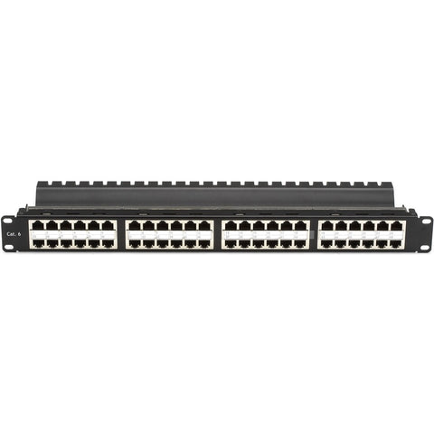 Black Box Cat6 Feed-through High-density Patch Panel - 1u, Shielded, 48-port