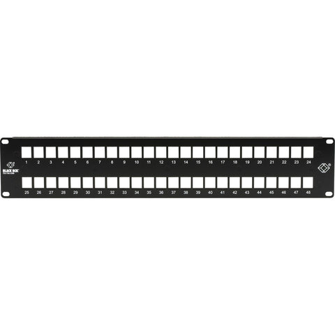 Black Box Multimedia Patch Panel - 2u, 48-port