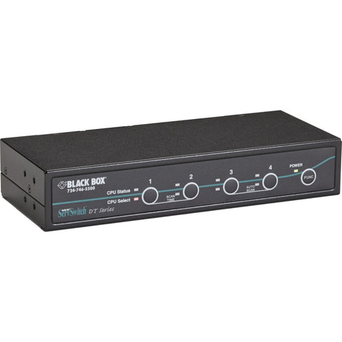 Black Box Desktop Kvm Switch - Dvi-d With Emulated Usb Keyboard/mouse, 4-port