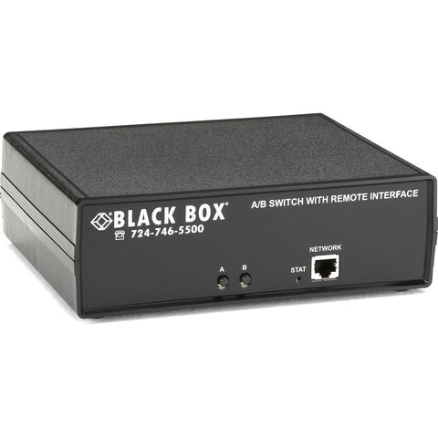 Black Box Cat6 A/b Switch - Latching Rj45 Remote Controlled Ethernet Rs232, Dry Contact