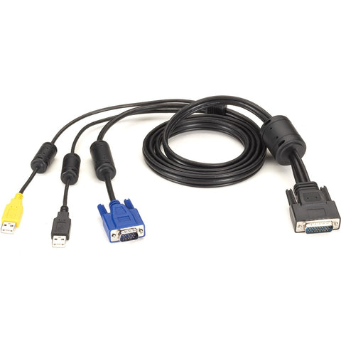 Black Box This Secure Kvm Cpu Cable Can Be Used To Connect A Vga And Usb Computer To The S