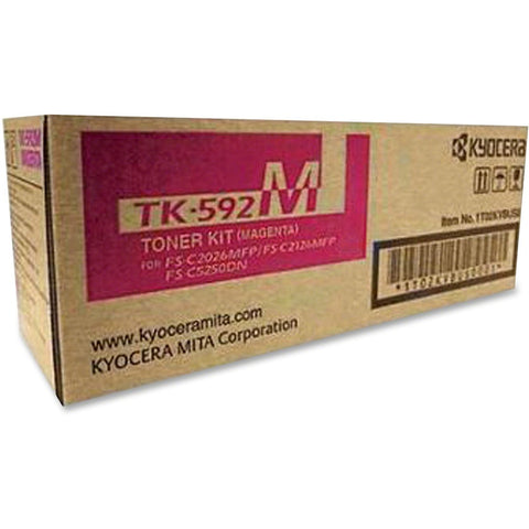 Kyocera-strategic Kyocera Tk-592m Magenta Toner For Use In Fsc2026mfp Fsc2126mfp 5,000 Page Yield