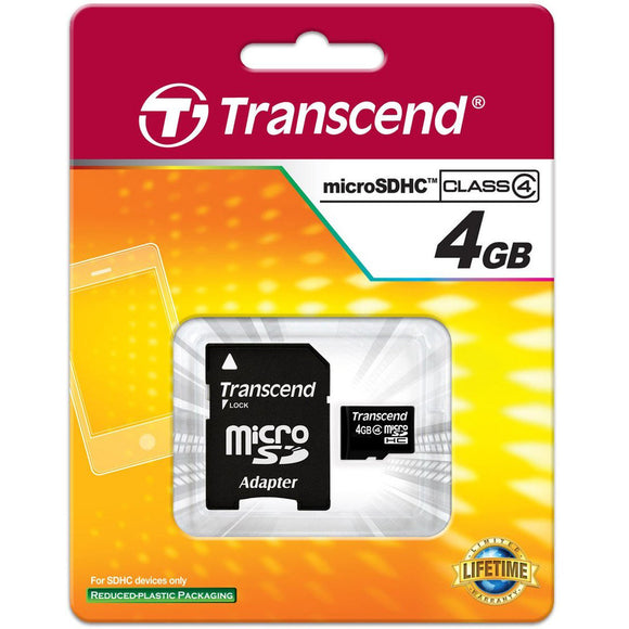 Transcend Information 4gb Microsdhc Card Class 4(sd 2.0)