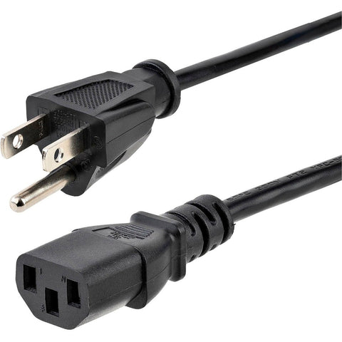 Startech 25ft (7.6m) 18awg Flexible Computer Power Cord W/ Nema 5-15p And Iec 60320 C13 C