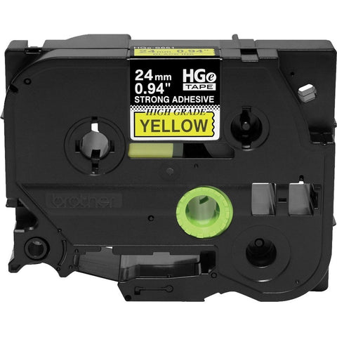 Brother International Corporat 0.94 In X 26.2 Ft (24mm X 8m), Black Ink On Yellow Label, 5 Pack