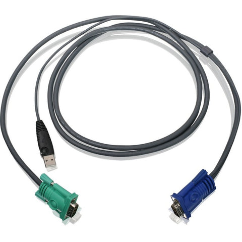 Iogear Bonded Kvm Cable, Usb, Vga, 6 Feet