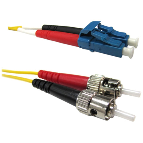Weltron 2x 3 Meter, Single-mode Fibre Cables (st To Lc,)