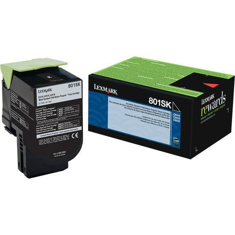 Lexmark 80c1sk0 Black Return Program Toner Cartridge For Use In Cx310,410,510 Es