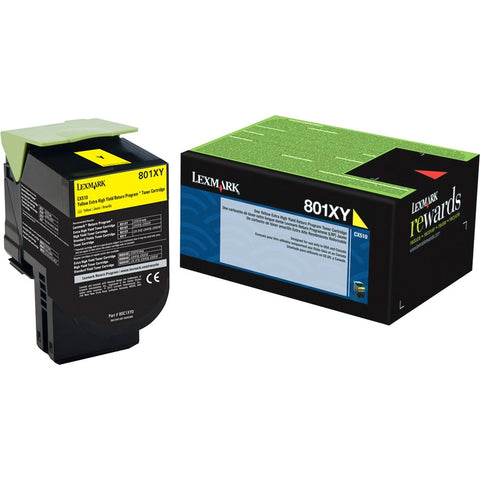 Lexmark 80c1xy0 Yellow Return Program Toner Cartridge For Use In Cx510 Estimated