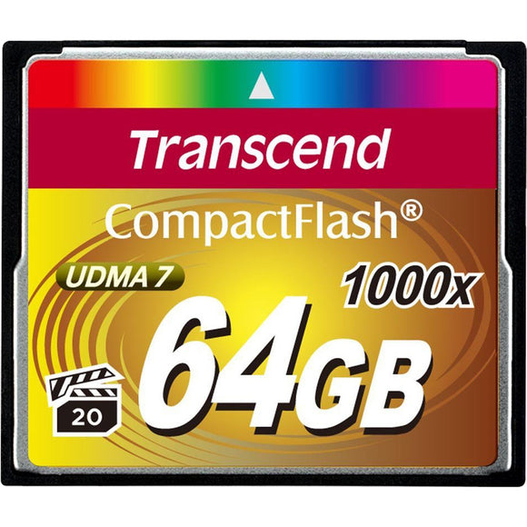 Transcend Information 64gb Cf Card (1000x, Type I )