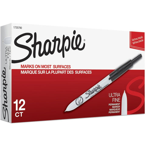 Dymo Sharpie Rt Uf Blk O S 12 Pck