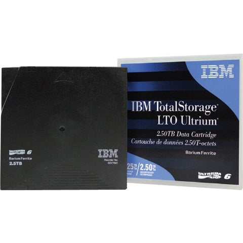 Ibm Storage Media Tape, Lto,ultrium-6, 2.5tb/6.25tb Barium