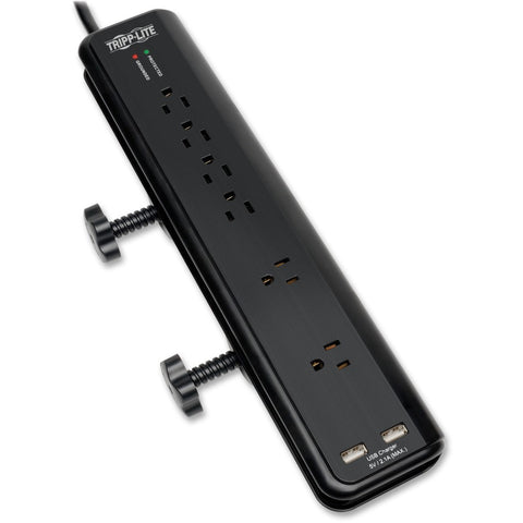 Eaton Tripp Lite Series Protect It 6-outlet Clamp-mount Surge Protector, 6 Ft. (