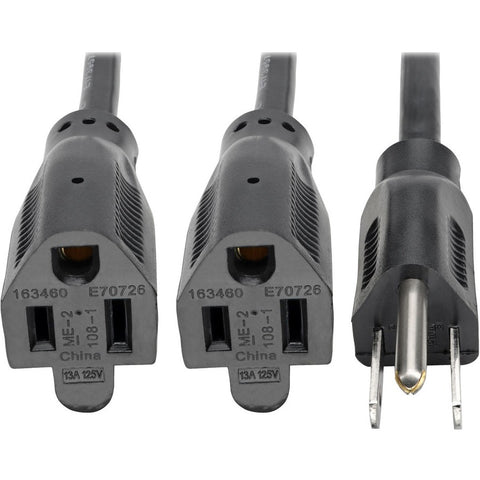 Eaton Power Cable - Nema 5-15p - Male Left Gender - Power Nema 5-15r - Female Right Ge