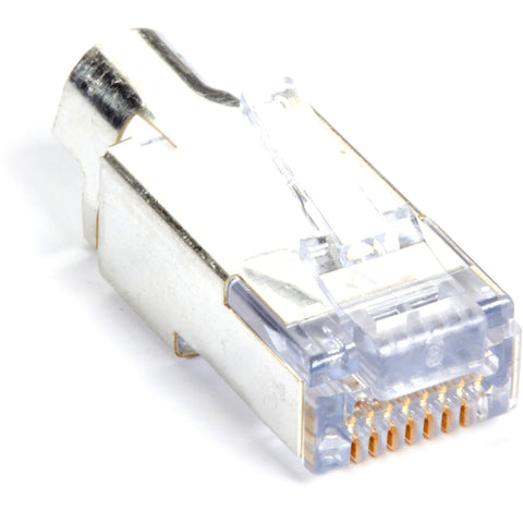 Black Box Pull Connector Down Over Cable Jacket So Insulated Wires Go Through Plug Nose. I