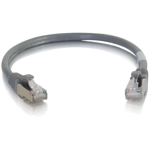 C2g 0.5ft/0.15m Cat6a Snagless Stp Cable-gry