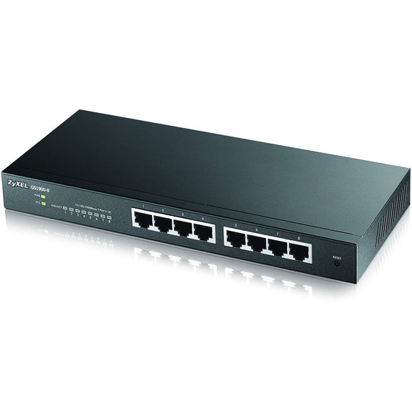 Zyxel Communications Gs1900-8 - Fanless 8 Port Gbe L2 Web Managed Switch