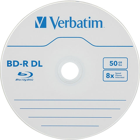 Verbatim Americas Llc Verbatim Bd-r Dl 50gb 6x With Branded Surface-10pk Spindle Box