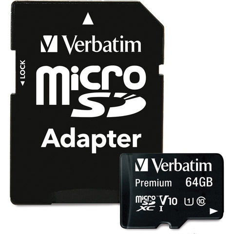 Verbatim Americas Llc Microsdhc 64gb Class 10 Uhs 1 W Adapter