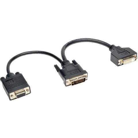 Eaton Tripp Lite Series Dvi Y Splitter Cable, Digital And Vga Monitors (dvi-i M