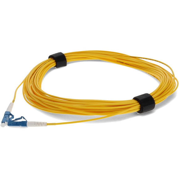 AddOn 20m LC (Male) to LC (Male) Yellow OS2 Simplex Fiber OFNR (Riser-Rated) Patch Cable