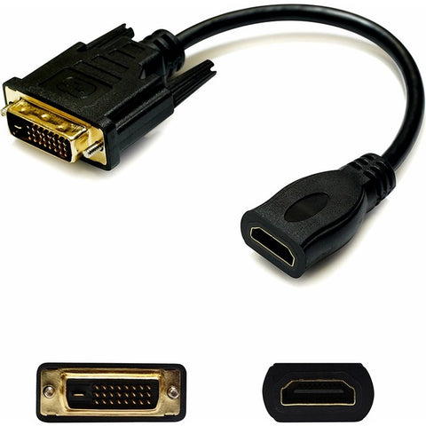 Add-on Addon Dvi-d Dual Link (24+1 Pin) Male To Hdmi Female Black Adapter Cable