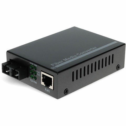 AddOn 10/100Base-TX(RJ-45) to 100Base-LX(SC) SMF 1310nm 20km Media Converter