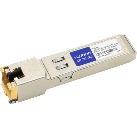 Add-on Addon Cisco Glc-te Compatible Taa Compliant 10/100/1000base-tx Sfp Transceiver (