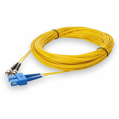 Add-on Addon 15m St To Sc Yellow Os2 Duplex Ofnr (riser-rated) Smf Fiber Patch Cable