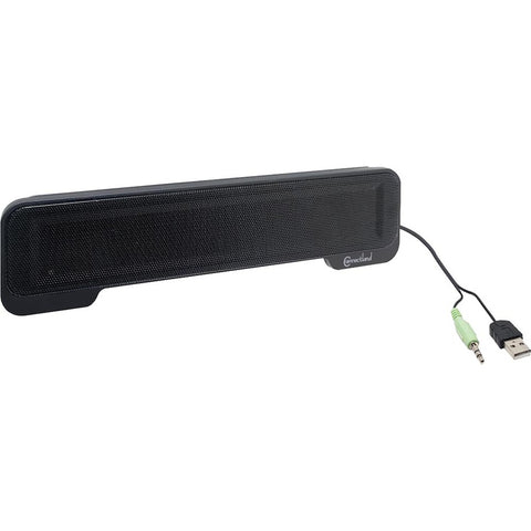 Syba Multimedia Inc Usb Soundbar Stereo Speakers, 2x2.5w, Bl