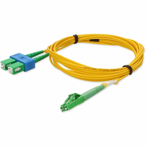 Add-on Addon 3m Alc To Asc Yellow Os2 Duplex Ofnr (riser-rated) Smf Fiber Patch Cable