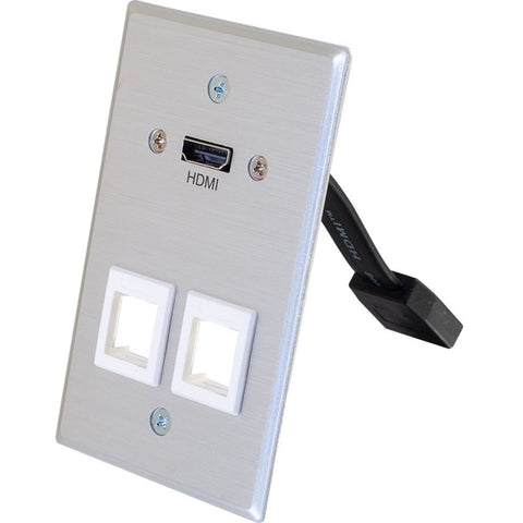 C2g Wall Plate - Hdmi Left Connector - Female Left Gender - Hdmi Right Connector - F
