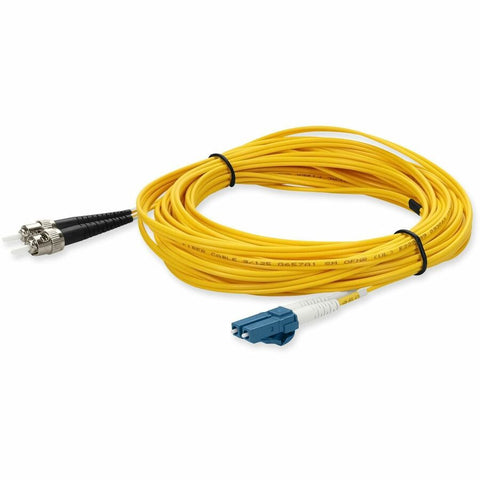 Add-on Addon 6m St To Lc Yellow Os2 Duplex Ofnr (riser-rated) Smf Fiber Patch Cable