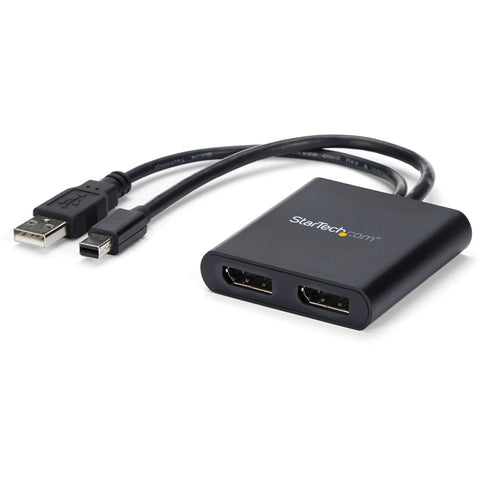 Startech 2-port Mini Displayport To Displayport Multi-monitor Adapter Drives Dual Dp Disp