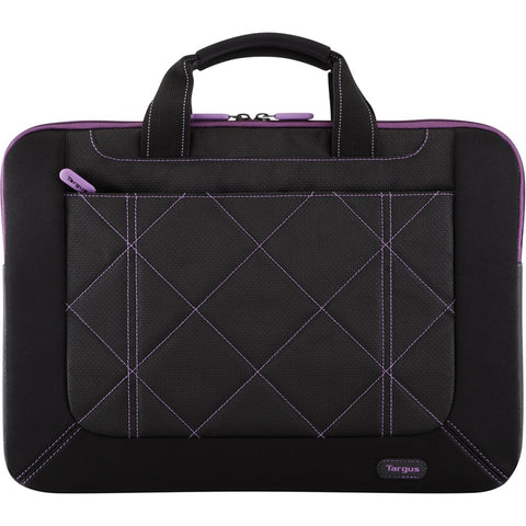 Targus Pulse Slipcase (black/purple) 16 Inch, Slim And Lightweight; Plush Interior Prot