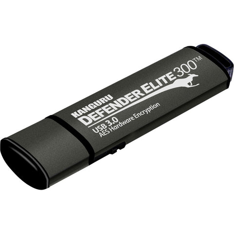 Kanguru Defender Elite300 Fips 140-2 Level 2 Certified Secure Flash Drive-128g-t