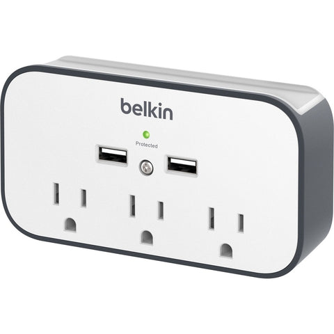 Belkin International Inc Usb Wall Mount Surge Protector - Surge Protection Rated At 540 Joules To Extend