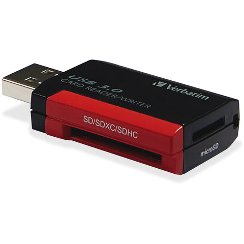 Verbatim Americas Llc Pocket Card Reader, Usb 3.0 - Black